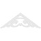 Ekena Millwork Pitch Preston Architectural Grade PVC Gable Pediment, 72"W x 27"H x 1"P (9/12) GPP072X027X100PRE - alternate 2